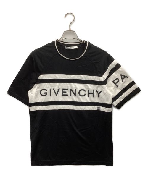 GIVENCHY（ジバンシィ）GIVENCHY (ジバンシィ) コントラストスリムTシャツ ブラック×ホワイト サイズ:Mの古着・服飾アイテム