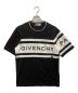 GIVENCHY（ジバンシィ）の古着「コントラストスリムTシャツ」｜ブラック×ホワイト
