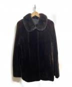 SAGA MINK ROYAL（サガミンクロイヤル）の古着「シェアードミンク毛皮ショートコート」｜ダークブラウン