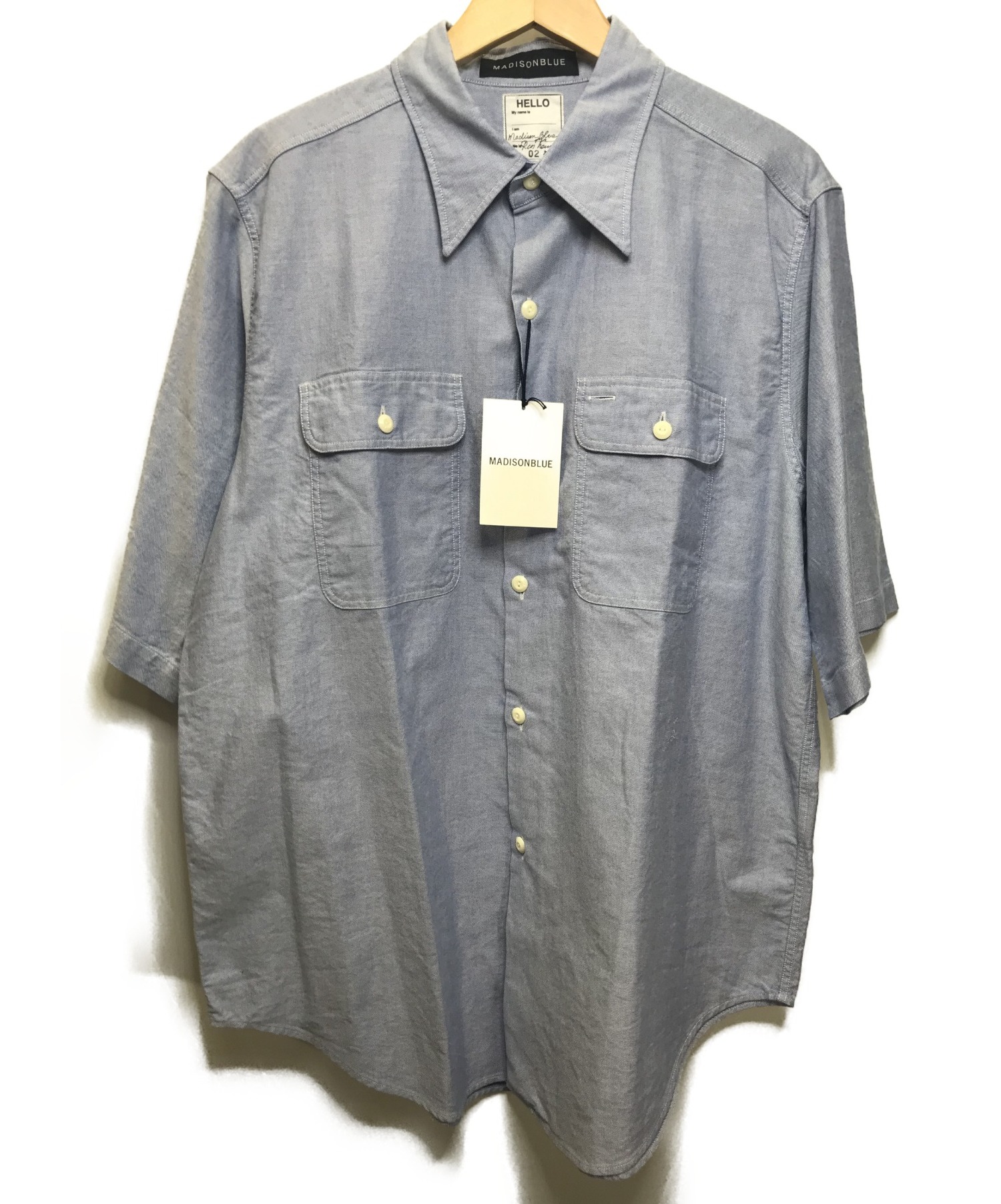 MADISON BLUE (マディソンブルー) 半袖シャツ ブルー サイズ:2 未使用品