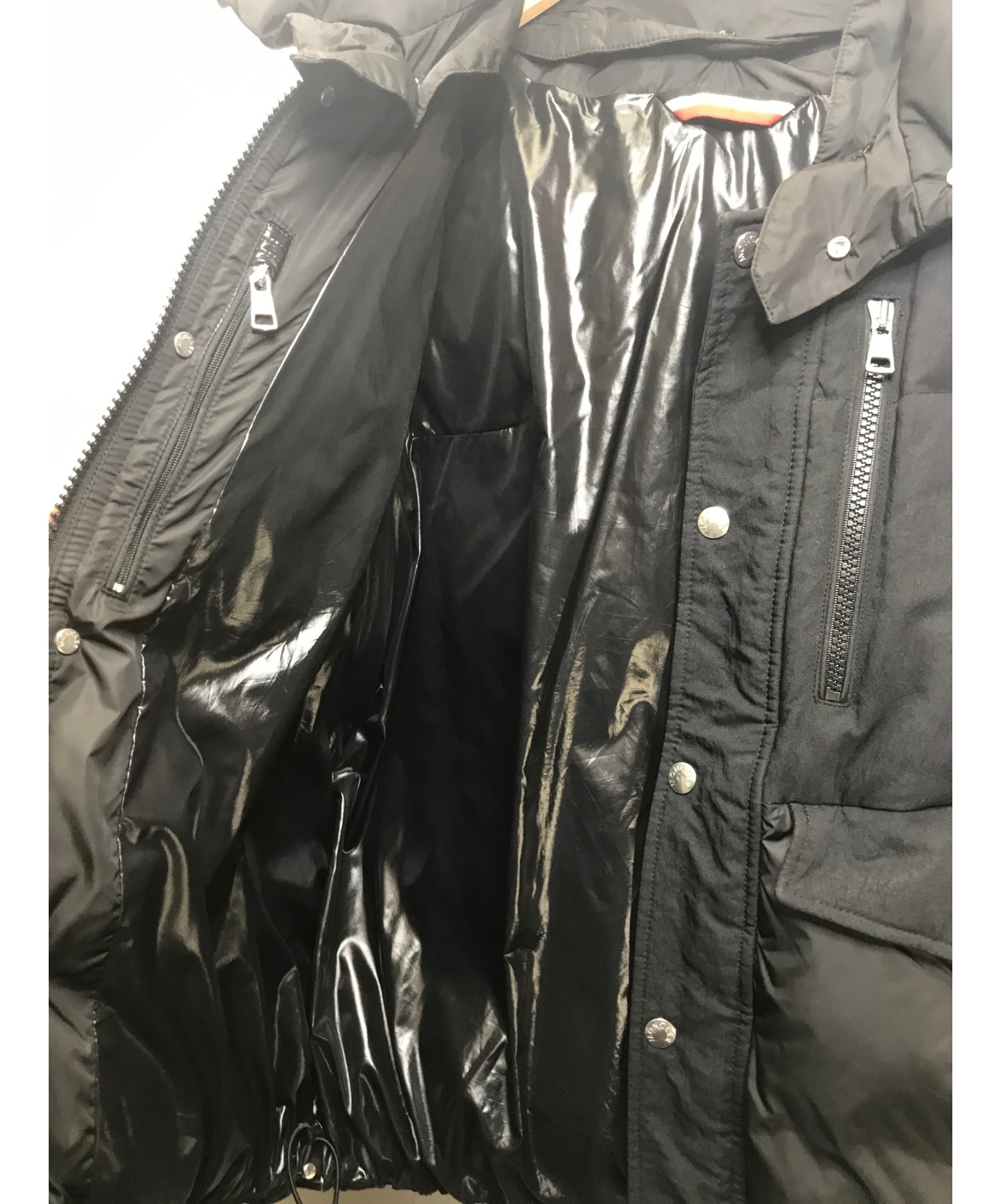 MONCLER (モンクレール) ダウンジャケット ブラック サイズ:5 ダウン90%