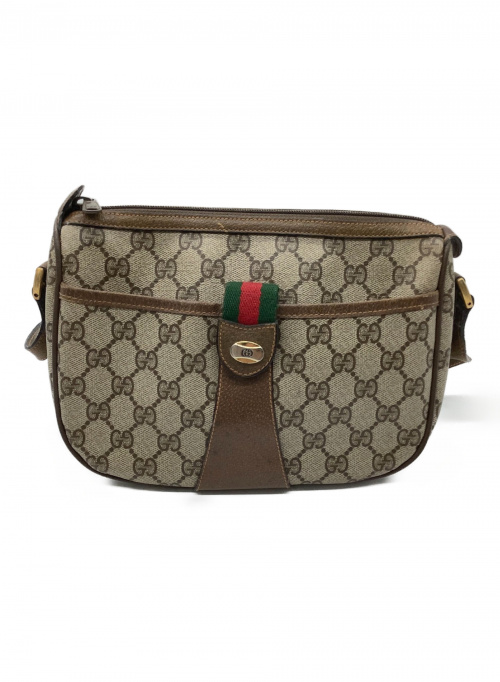 中古 古着通販 Old Gucci オールドグッチ ショルダーバッグ ブラウン シェリーライン 02 032 ブランド 古着通販 トレファク公式 Trefac Fashion