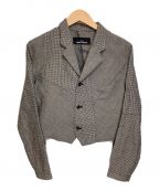tricot COMME des GARCONS（）の古着「ショート丈ウールジャケット」｜グレー