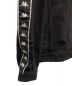 中古・古着 KAPPA (カッパ) バック刺繍デニムジャケット ブラック サイズ:XL：5800円