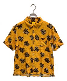 FR2（ファッキングラビッツ）の古着「総柄オープンカラーシャツ」｜オレンジ