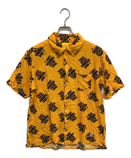 FR2（ファッキングラビッツ）FR2 (エフアールツー) 総柄オープンカラーシャツ オレンジ サイズ:Mの古着・服飾アイテム