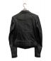 UNCONDITIONAL (アンコンディショナル) レザーライダースジャケット ブラック サイズ:S：5000円