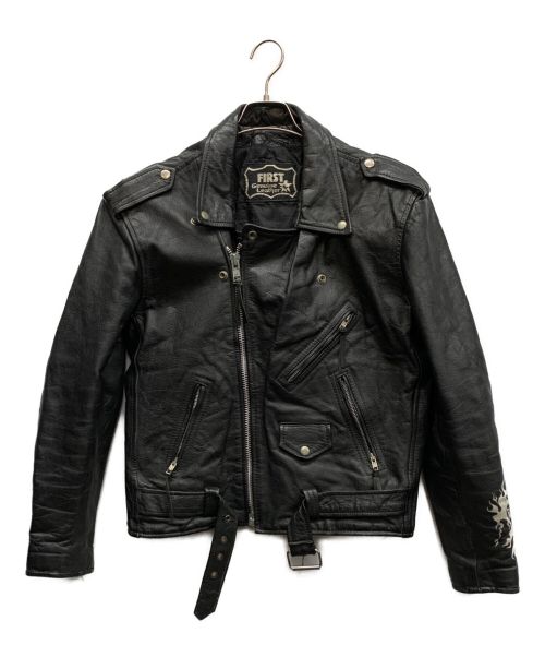 FIRST（ファースト）FIRST (ファースト) レザーライダースジャケット ブラック サイズ:-の古着・服飾アイテム