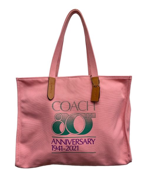 COACH（コーチ）COACH (コーチ) トートバッグ ピンクの古着・服飾アイテム