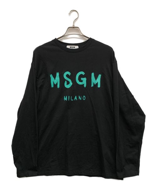 MSGM（エムエスジーエム）MSGM (エムエスジーエム) ロングスリーブカットソー ブラック サイズ:Lの古着・服飾アイテム