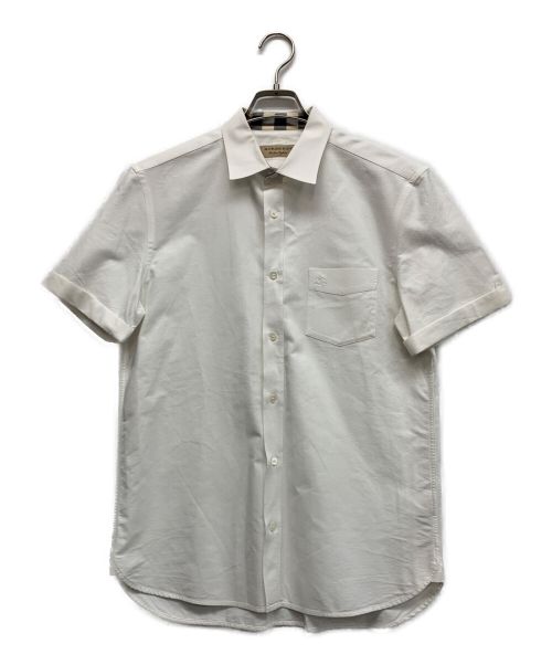 BURBERRY（バーバリー）BURBERRY (バーバリー) 半袖オックスフォードシャツ ホワイト サイズ:Mの古着・服飾アイテム