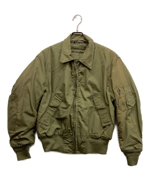 US ARMY（ユーエスアーミー）US ARMY (ユーエス アーミー) アメリカ軍フライトジャケット カーキ サイズ:Mの古着・服飾アイテム