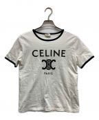 CELINEセリーヌ）の古着「リンガーTシャツ」｜ホワイト