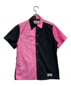 WACKO MARIAワコマリア）の古着「ボーリングシャツ」｜ブラック×ピンク