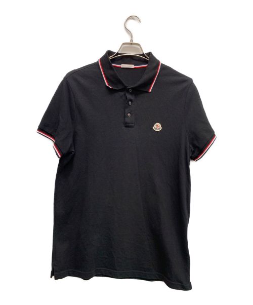 MONCLER（モンクレール）MONCLER (モンクレール) ポロシャツ ブラック サイズ:Lの古着・服飾アイテム