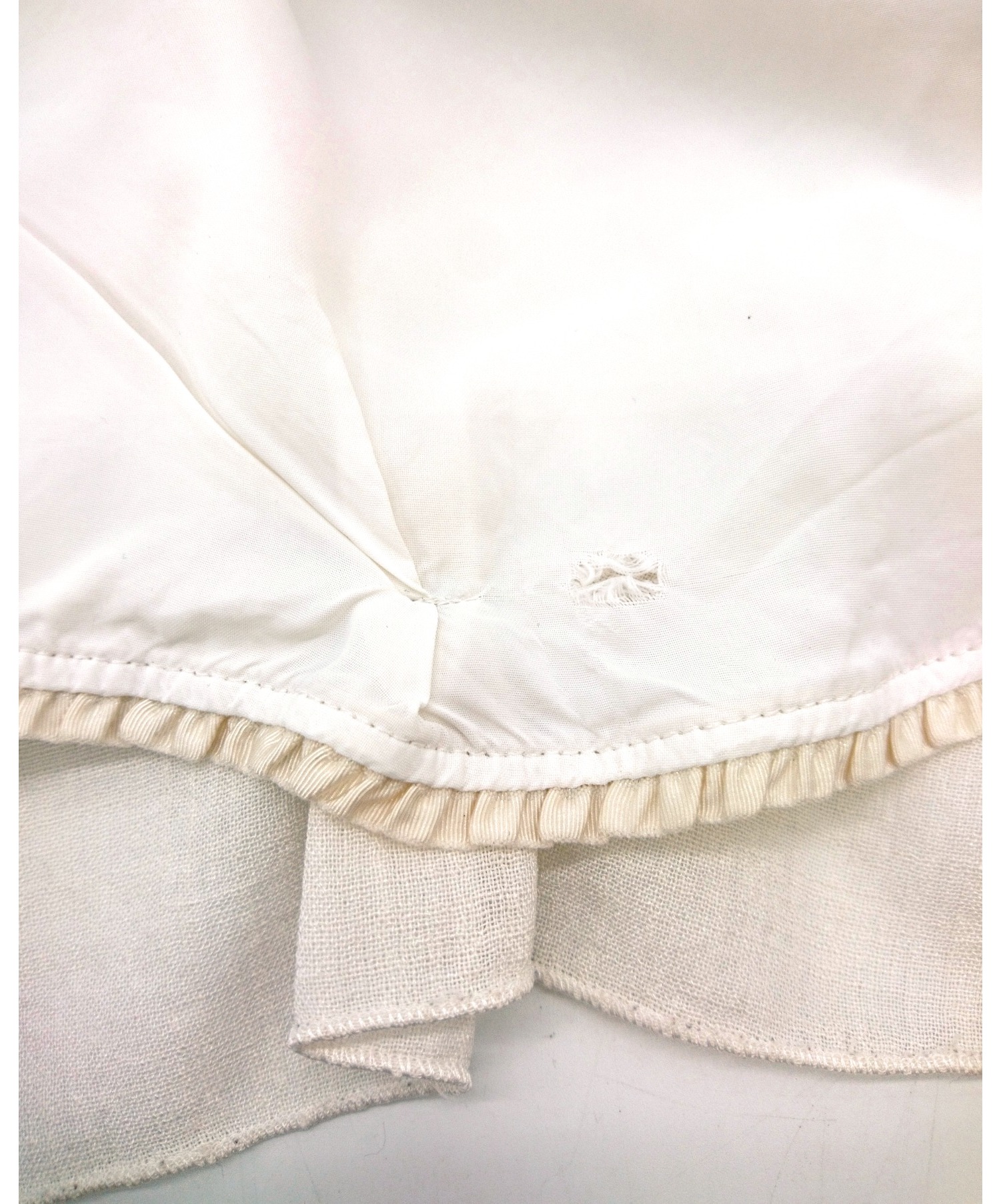 2343円 【返品不可】 デイジーリンパリ フォクシー 日本製 スカート 40 クリーム DAISYLINPARIS FOXEY バックジップ レディース