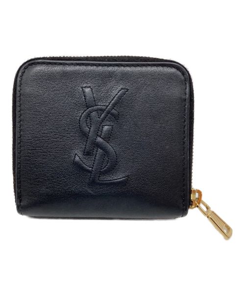 Yves Saint Laurent（イヴサンローラン）Yves Saint Laurent (イヴサンローラン) 2つ折り財布 ブラックの古着・服飾アイテム