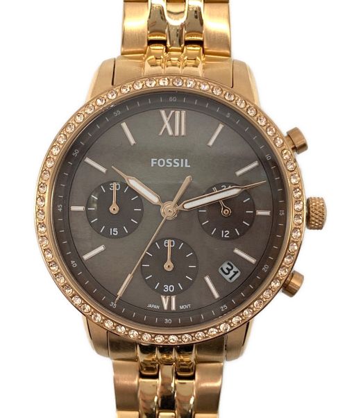 FOSSIL（フォッシル）FOSSIL (フォッシル) クロノグラフ ゴールドの古着・服飾アイテム