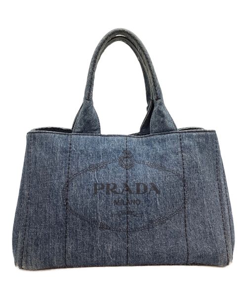 PRADA（プラダ）PRADA (プラダ) デニムハンドバッグ インディゴの古着・服飾アイテム