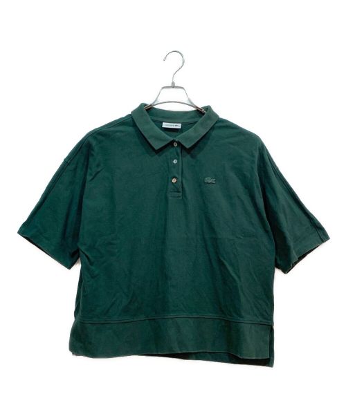 LACOSTE（ラコステ）LACOSTE (ラコステ) ヘビーウェイトピケポロシャツ グリーン サイズ:38の古着・服飾アイテム