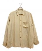 URU）の古着「OPEN COLLAR L/S SHIRTS（オープンカラーシャツ）」｜ベージュ