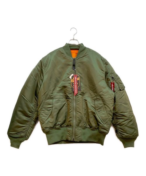 ALPHA（アルファ）ALPHA (アルファ) ALPHAフライトジャケット グリーン サイズ:3L 未使用品の古着・服飾アイテム