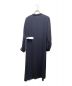 LE CIEL BLEU (ルシェルブルー) ハーフプリーツドレス ネイビー×ホワイト サイズ:36：5800円