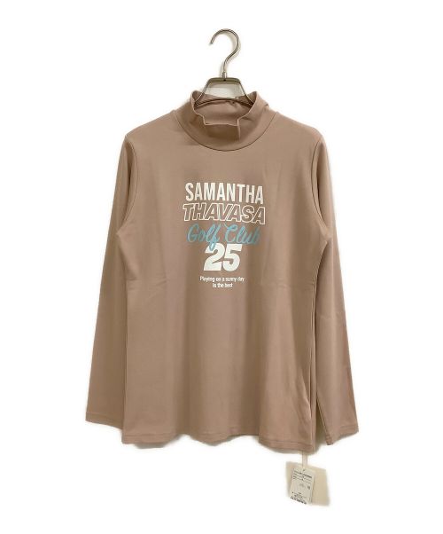 Samantha Thavasa（サマンサタバサ）Samantha Thavasa (サマンサタバサ) フロントプリントポンチハイネック ピンク サイズ:M 未使用品の古着・服飾アイテム