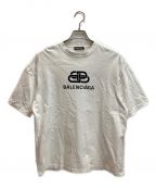 BALENCIAGA（）の古着「BBロゴTシャツ」｜ホワイト