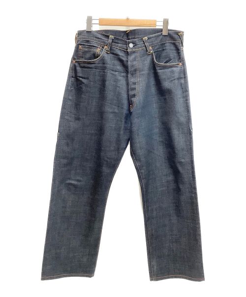 EVISU（エビス）EVISU (エビス) ペイントジーンズ ネイビー サイズ:33×35の古着・服飾アイテム