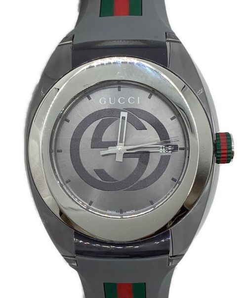 GUCCI（グッチ）GUCCI (グッチ) SYNC シンク 腕時計 グレーの古着・服飾アイテム