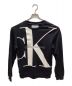 Calvin Klein Jeans（カルバンクラインジーンズ）の古着「CK ロゴ ロングスリーブ Tシャツ」｜ブラック×ホワイト