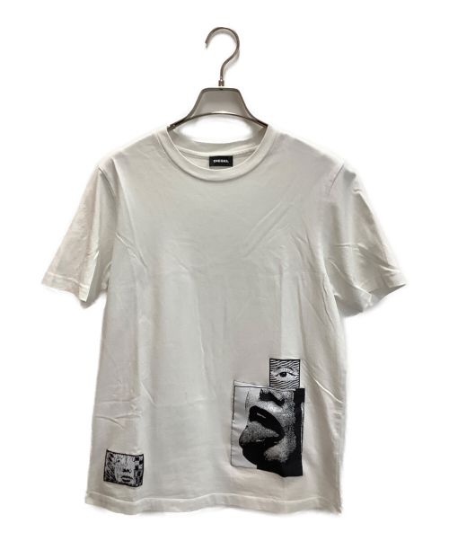 DIESEL（ディーゼル）DIESEL (ディーゼル) 半袖カットソー ホワイト サイズ:XSの古着・服飾アイテム
