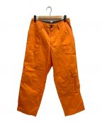 kolor/BEACONカラービーコン）の古着「コットンワイドパンツ」｜オレンジ