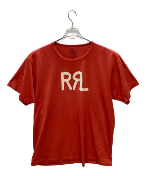 RRL（ダブルアールエル）RRL (ダブルアールエル) ロゴTシャツ レッド サイズ:XXLの古着・服飾アイテム