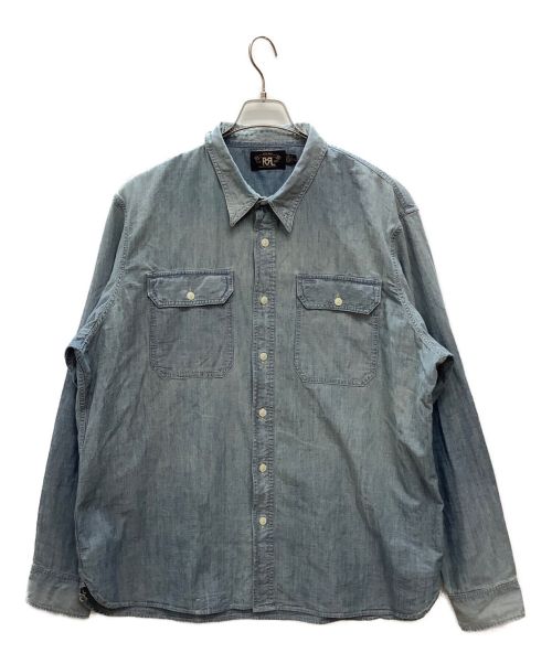 RRL（ダブルアールエル）RRL (ダブルアールエル) シャンブレーシャツ インディゴ サイズ:XXLの古着・服飾アイテム