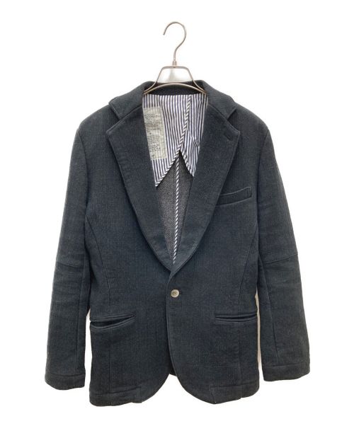 EEL（イール）EEL (イール) ウール混テーラードジャケット グレー サイズ:Lの古着・服飾アイテム