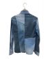 wjk (ダブルジェイケー) パッチワークシャツ ブルー サイズ:M：3480円