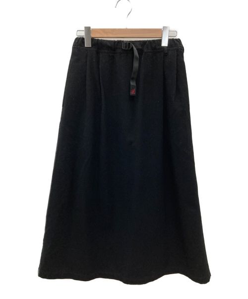 GRAMICCI（グラミチ）GRAMICCI (グラミチ) ウールブレンドフレアスカート ブラック サイズ:Sの古着・服飾アイテム