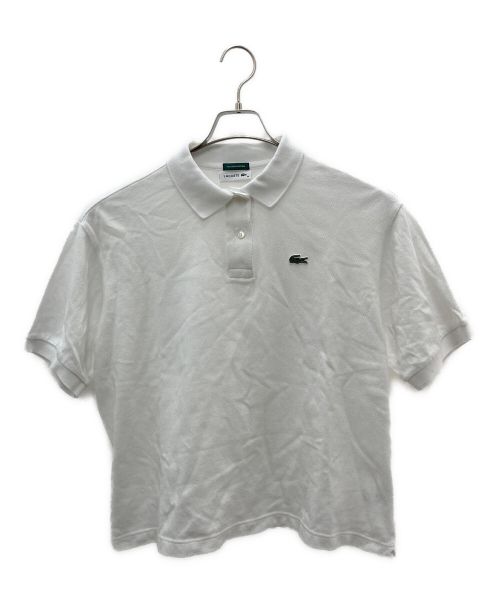 LACOSTE（ラコステ）LACOSTE (ラコステ) 別注 ヘビーピケ ポロシャツ ホワイト サイズ:38の古着・服飾アイテム