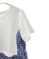 CHESTY (チェスティ) フラワーTシャツワンピース ホワイト×ブルー サイズ:１：5000円