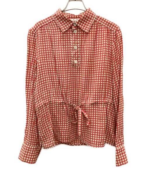 MARNI（マルニ）MARNI (マルニ) プルオーバーシャツ レッド サイズ:40の古着・服飾アイテム