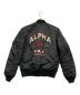 ALPHA (アルファ) MA-1ジャケット ブラック サイズ:XL：7800円