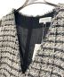 anatelier (アナトリエ) ツイードジャンパースカート ホワイト サイズ:Ｍ 未使用品：6800円