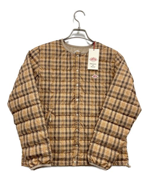 DANTON（ダントン）DANTON (ダントン) クルーネック インナーダウンジャケット ブラウン サイズ:S 未使用品の古着・服飾アイテム