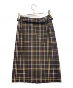 BURBERRY LONDONバーバリー ロンドン）の古着「ベルト付スカート」｜ブラウン