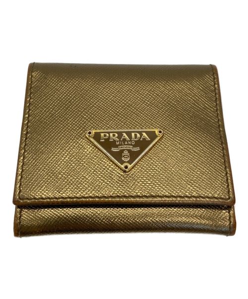 PRADA（プラダ）PRADA (プラダ) コインケース ゴールドの古着・服飾アイテム
