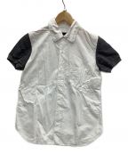 tricot COMME des GARCONSトリココムデギャルソン）の古着「半袖切替シャツ」｜ホワイト