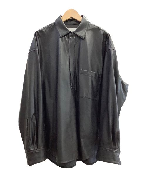 stein（シュタイン）stein (シュタイン) プルオーバーオーバーシャツ ブラック サイズ:Sの古着・服飾アイテム