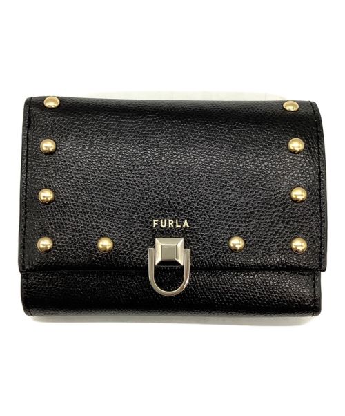 FURLA（フルラ）FURLA (フルラ) 2つ折り財布 ブラックの古着・服飾アイテム